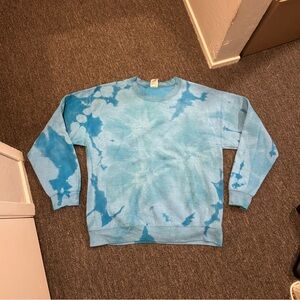 Blue Tie-Dye Sweater